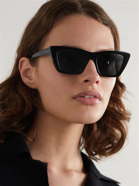 ysl cat eyes|yves Saint Laurent black sunglasses.